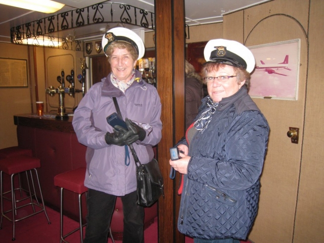 HMY Britannia Commodore Sue with Captain Lorna